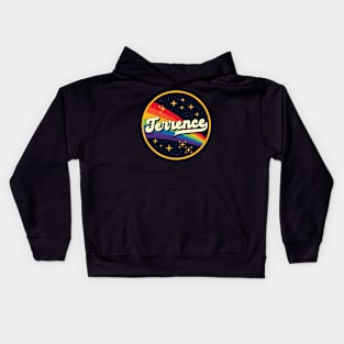 Terrence // Rainbow In Space Vintage Style Kids Hoodie